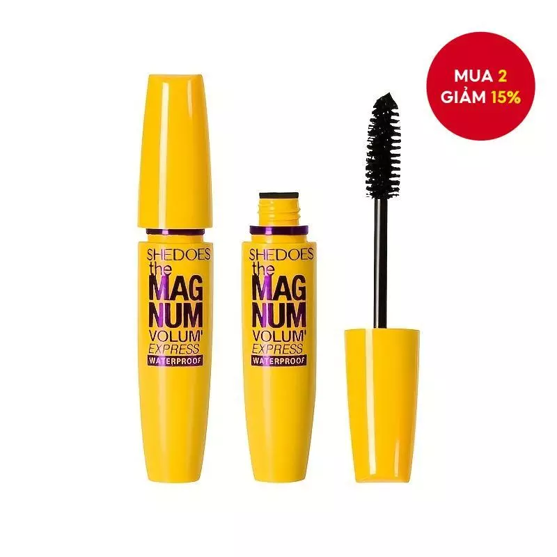 Mascara chống thấm nước Long Volumizing Curl Mink Lông mi giả - Màu vàng lâu trôi tự nhiên