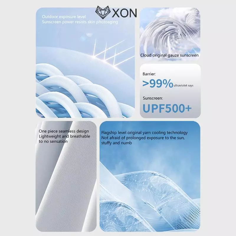 [XON] Mặt nạ lụa băng thoáng khí mới Mặt nạ chống bụi có thể giặt được Tấm che mặt chống tia cực tím Thể thao ngoài trời [Mina]