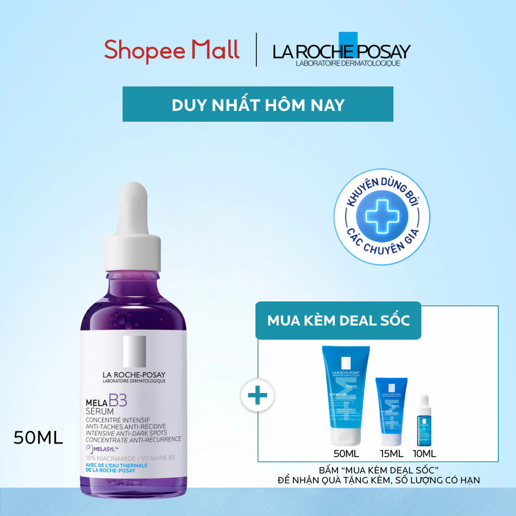Dưỡng chất giảm thâm nám và dưỡng sáng toàn diện La Roche-Posay Mela B3 serum 50ml