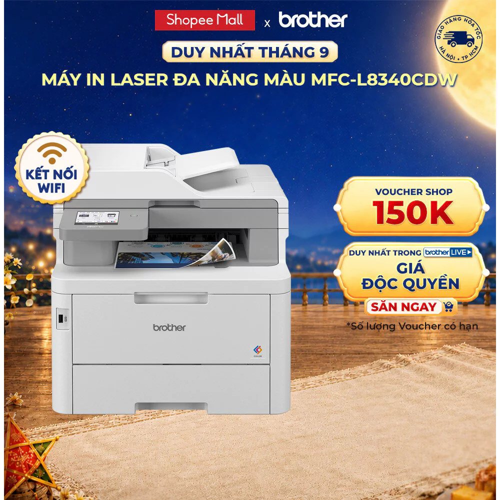 Máy in laser màu đa năng Brother MFC-L8340CDW
