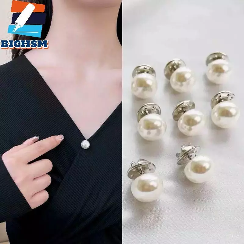 [BIGHSM] 10 Chiếc Nút Ngọc Trai Không May Nút Chân Trang Trí An Toàn Cho Mũ DIY Giày Khăn quàng Cổ Quần Áo Phụ Kiện Đám Cưới