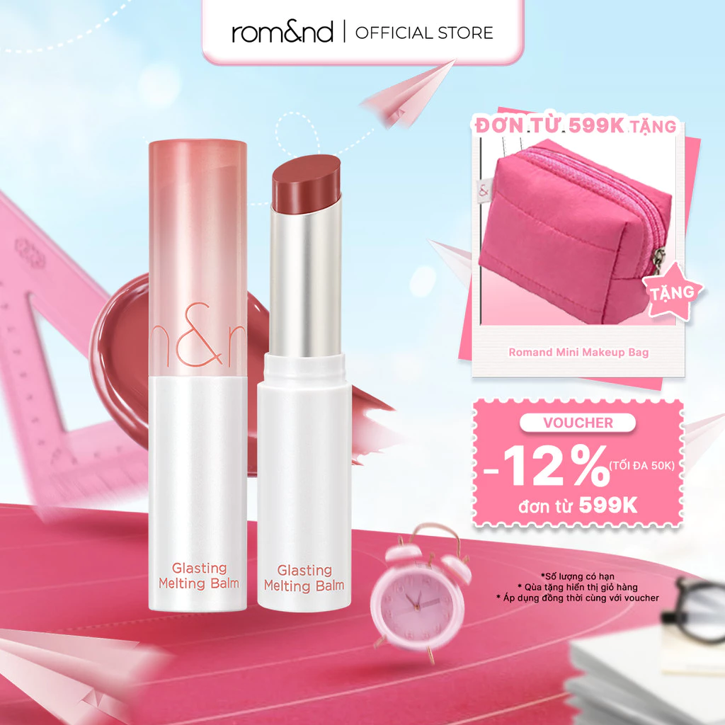 [Rom&nd] [Ve-easy] Son dưỡng màu tint Romand Glasting Melting Balm 3.5g