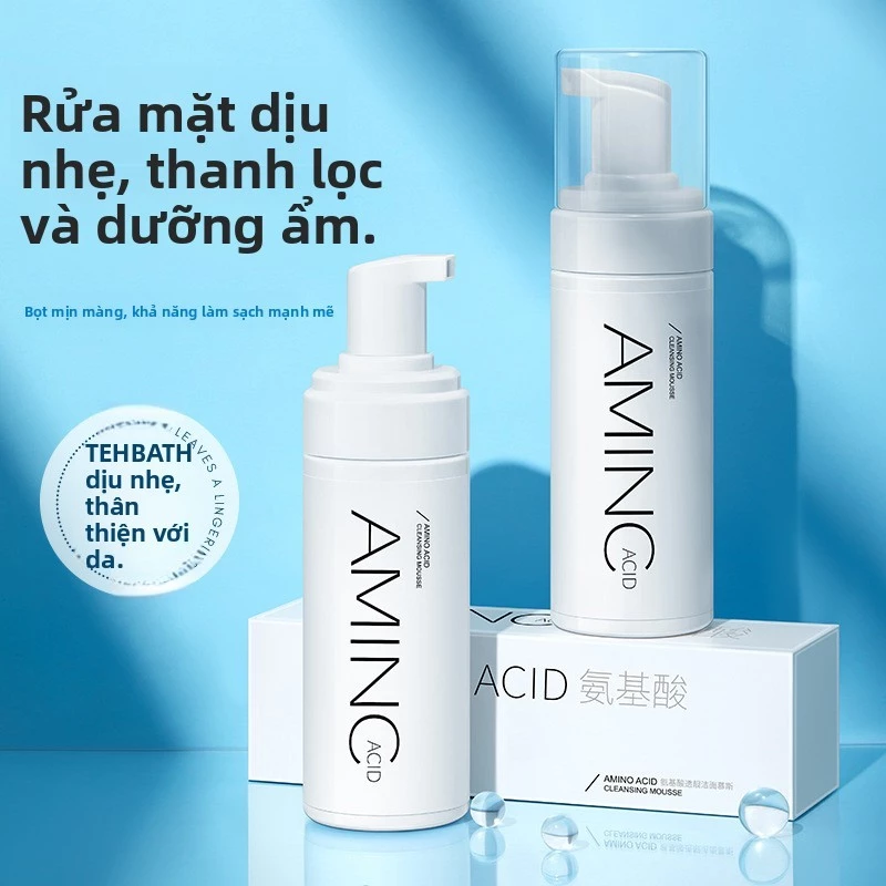 Sữa Rửa Mặt Dạng Bọt Amino Acid CYCY 150ml Cân Bằng Dầu Ẩm Sâu Làm Sạch Sâu Nam Nữ