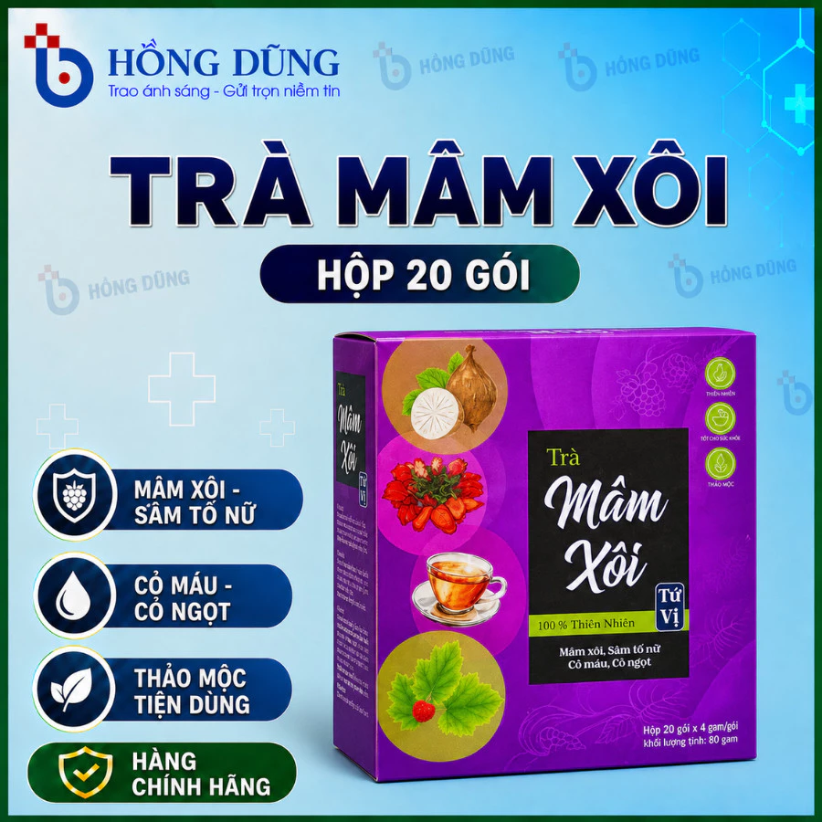 Trà Mâm Xôi Thảo Mộc – Hỗ Trợ Nội Tiết Tố Nữ, Điều Hòa Kinh Nguyệt, Đẹp Da, Hỗ Trợ Sức Khỏe Sinh Sản | Tiệm Trà Bảo An
