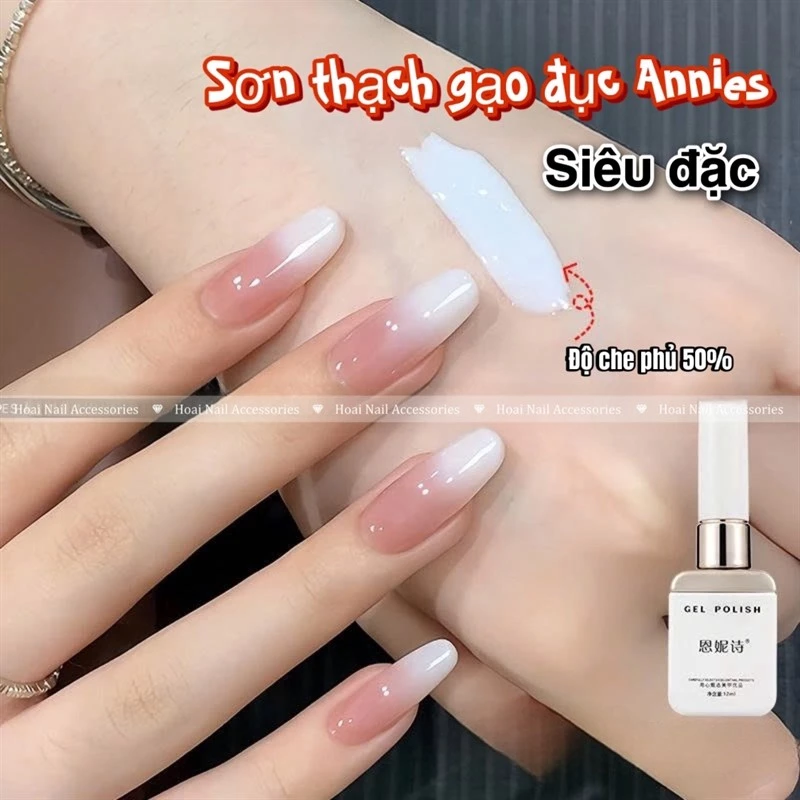 Sơn gel thạch gạo đục siêu đặc annies A5