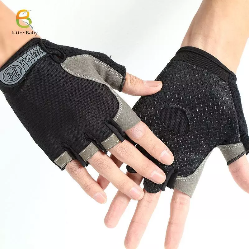 [Baby-t] Găng Tay Nửa Ngón Tập Gym Thể Dục Chống Trơn Trượt Nam Nữ Gel Pad Găng Tay Guantes Tập Gym Đi Xe Đạp Găng Tay Không Ngón Phụ Kiện Xe Đạp [Mới]
