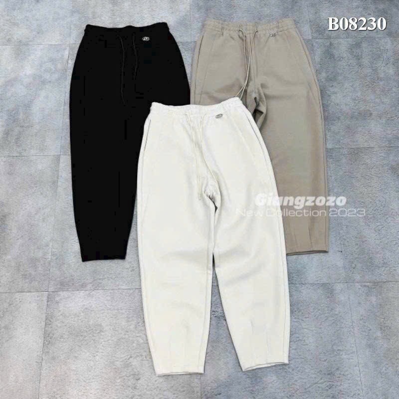 Quần Baggy Nữ Chất Nỉ Xốp Cao Cấp Mềm Mịn Co Giãn Tốt Thiết Kế Lưng Cao Kèm Dây Rút Siêu Xinh MA5814