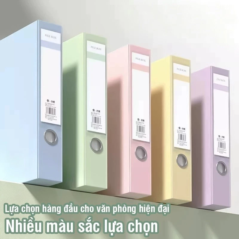 File Hộp Đựng Tài Liệu Giấy A4 Nhựa Dẻo Dai, Hộp Lưu Trữ Hồ Sơ Học Tập Gọn Nhẹ, Sắp Xếp Gọn Gàng, Tiết Kiệm Diện Tích