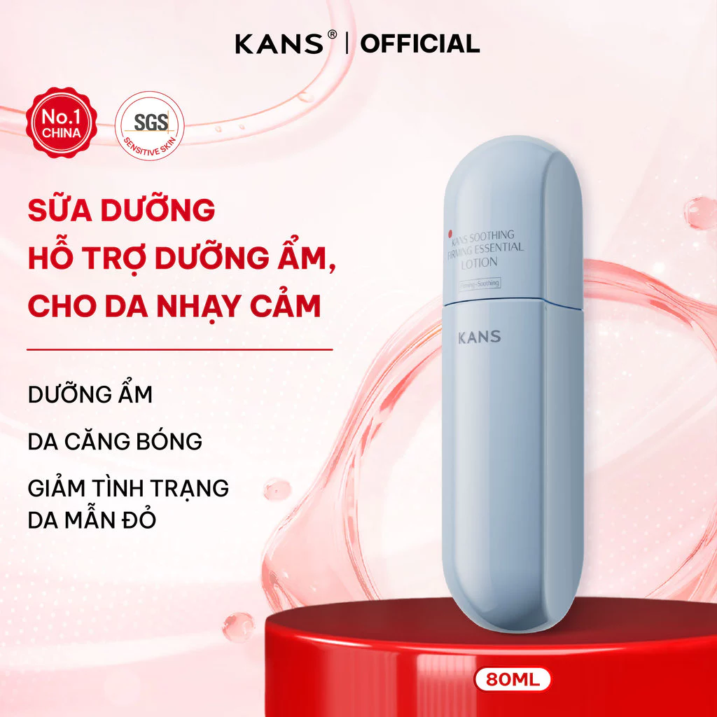 Lotion Sữa Dưỡng Cấp Ẩm Phục Hồi Da Nhạy Cảm KANS Soothing Firming Essential Lotion 20ml/50ml/80ml