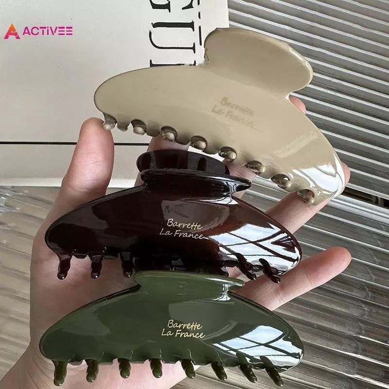 < Activee > Kẹp Vuốt Tóc Lớn Chất Liệu Acetate Phong Cách Retro Hàn Quốc Cho Hoạt Động Hàng Ngày Đẹp