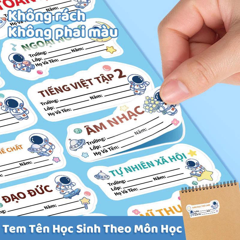 Nhãn Vở Bộ Môn Học Học Sinh Dán Keo Nhãn Tên Lớp Xinh Gọn Nhẹ Nhàng Dễ Dàng Ghi Nhớ Môn Học Trong Năm Học Mới
