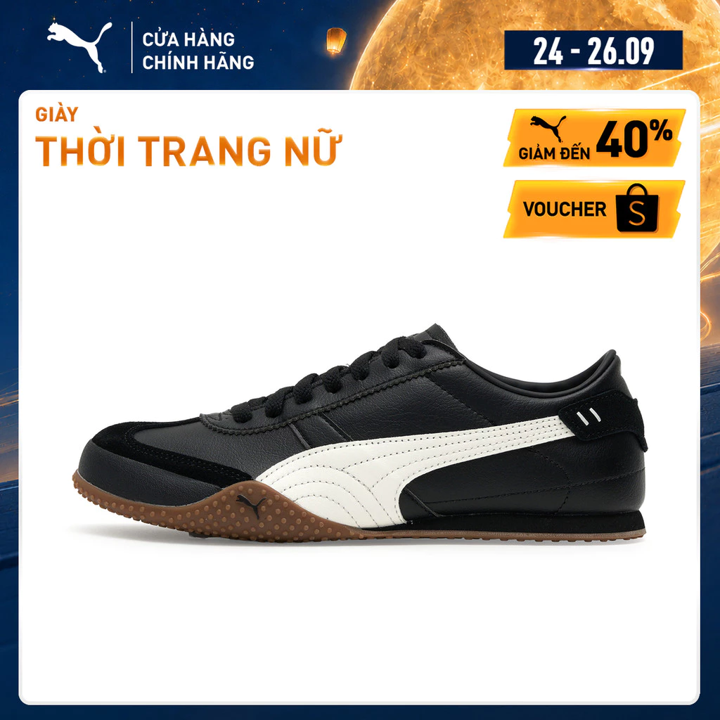 Giày Thời Trang PUMA Nữ Bella UT LEA Black-Warm White Màu Đen