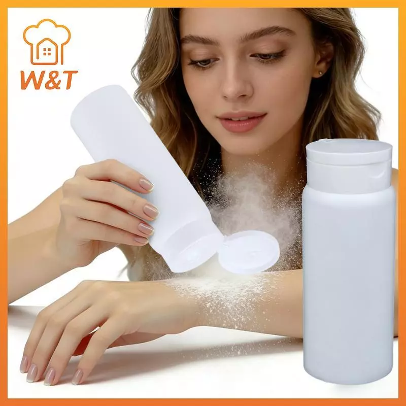 [W & T] 1 CÁI 30g 50g 100g Chai Bột Talcum Trắng Có Thể Đổ Lại Mỹ Phẩm Bột Hộp Đựng Nhựa Chai Trống Mới
