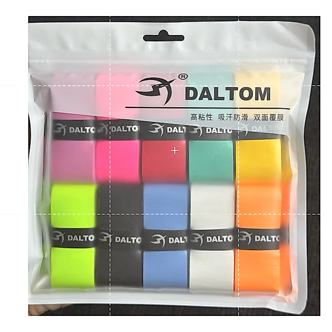 [Sale 50%]  Cuốn cán vợt 2 lớp nilong Daltom cuốn vợt cầu lông, tennis, bóng bàn, pickleball chính hãng nội địa trung