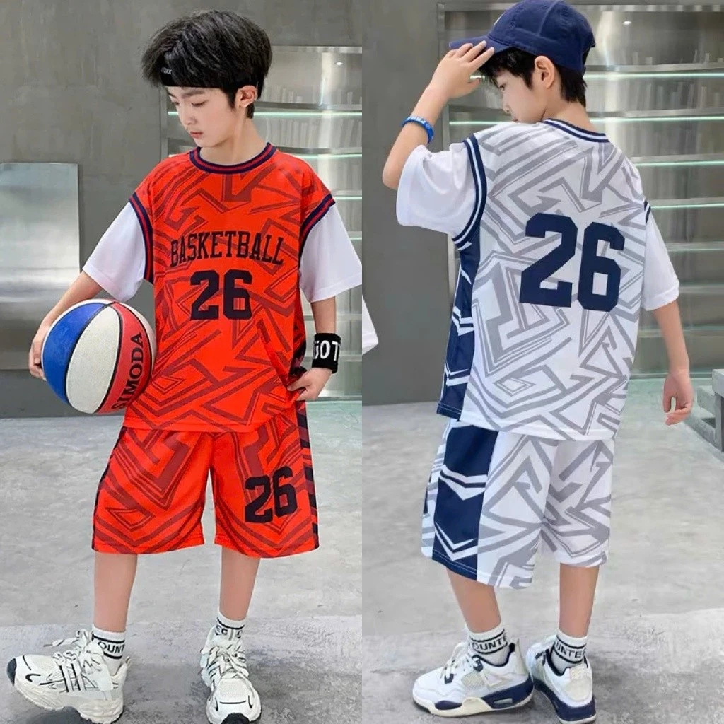 Set Bộ Quần Áo Bé Trai Mùa Hè 18-52kg Mẫu Số 26, Đồ Thể Thao Năng Động, Vải Thoáng Mát