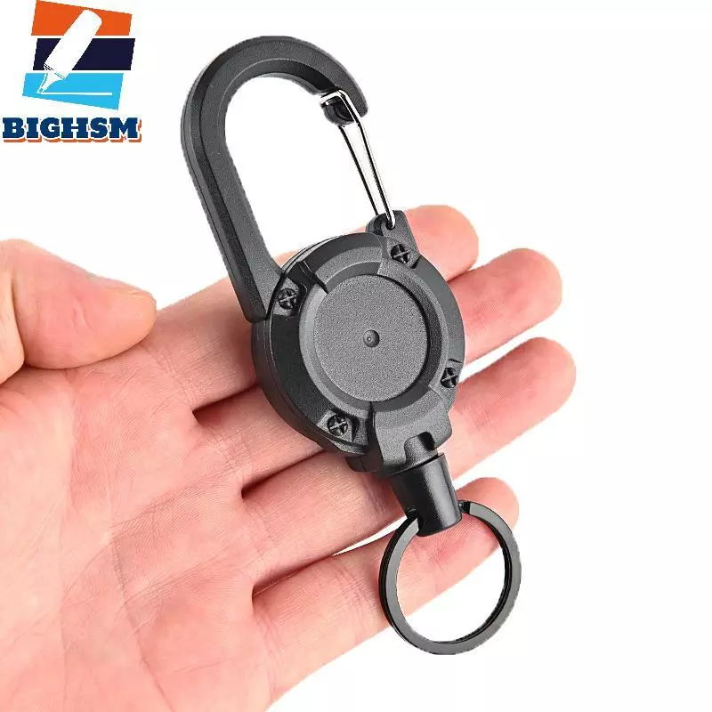 [BIGHSM] 1 Dây Dây Móc Chìa Khóa Thể Thao Có Thể Thu Vào Dễ Dàng Tháo Rời Chống Mất Kim Loại Chống Trộm Dễ Dàng Để Tháo Rời