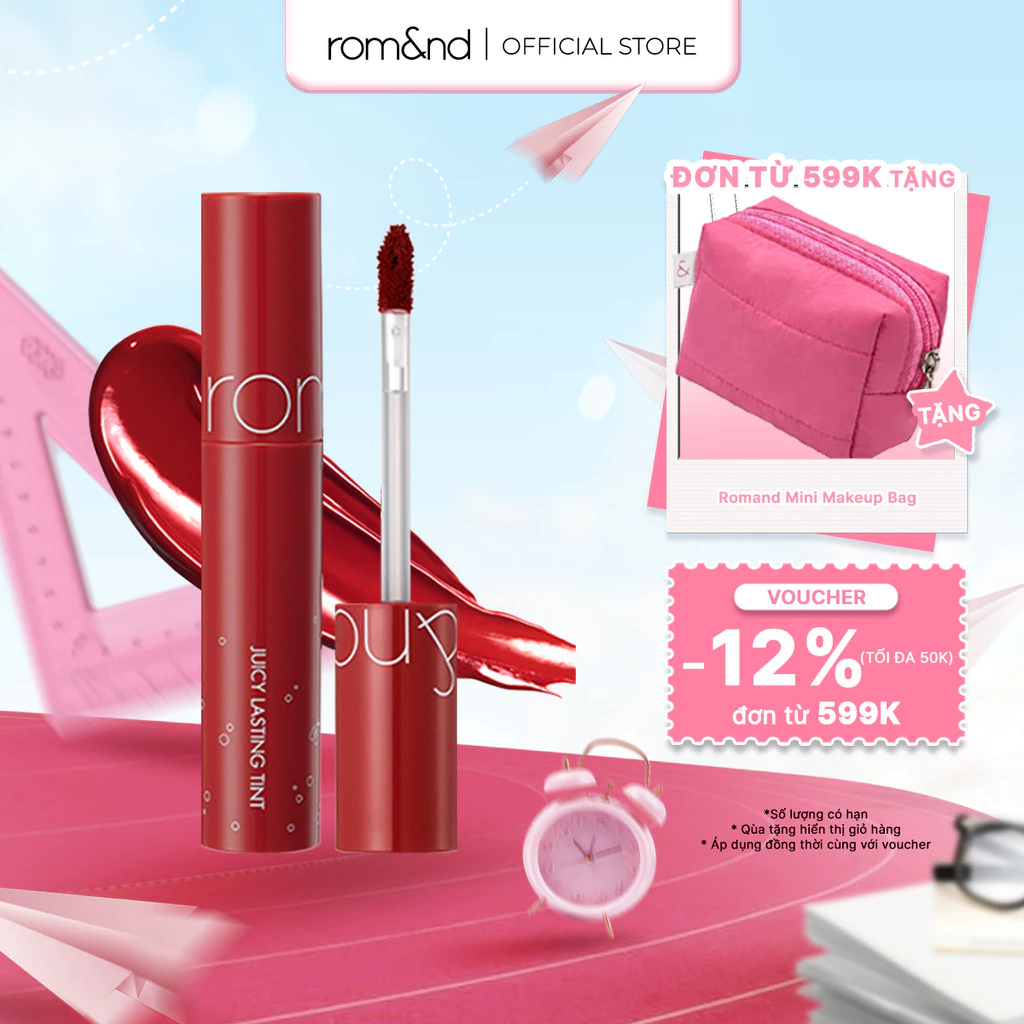 [Rom&nd] [Màu 18-21] Son Tint lì Hàn Quốc Romand Juicy Lasting Tint 5.5g