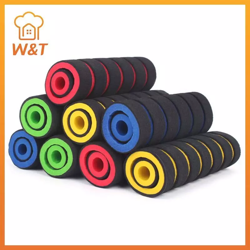 [W & T] 2 Cặp Tay Cầm Xe Máy Xe Đạp Tay Cầm + Phanh Ly Hợp Đòn Bẩy Mềm Xốp Bao Mới