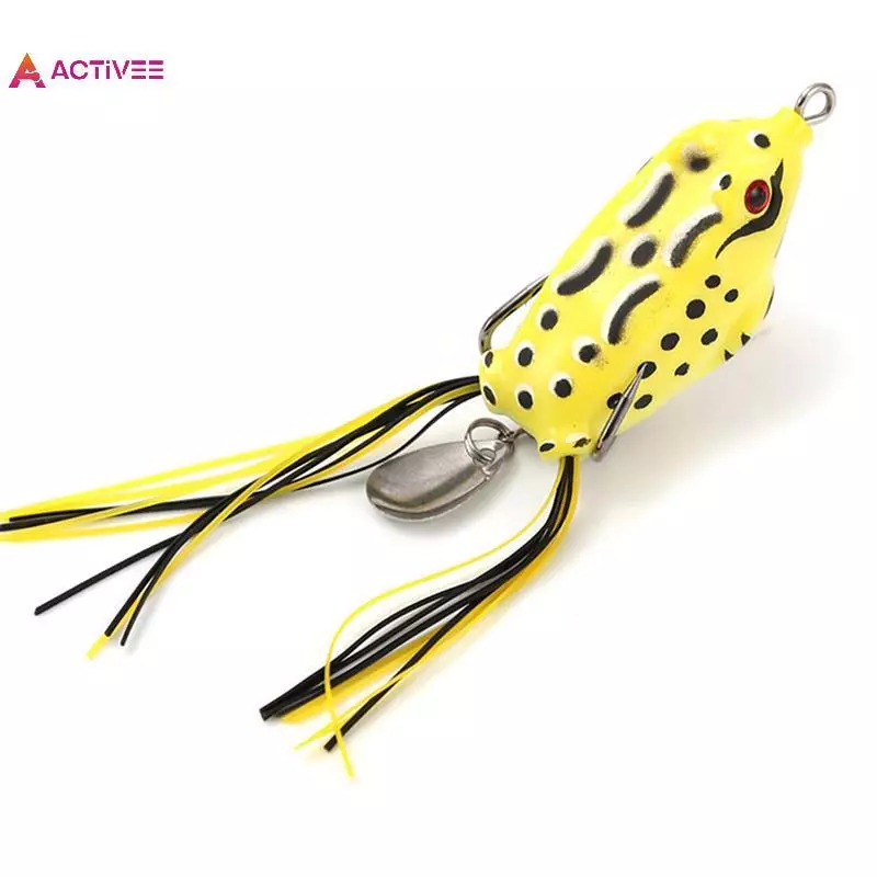 < Activee > 1Pc 10G Ếch Mồi Ống Mềm Mồi Câu Cá Có Móc Câu Cá Nhân Tạo 3D Mắt Topwater Ray Ếch Mồi Đẹp
