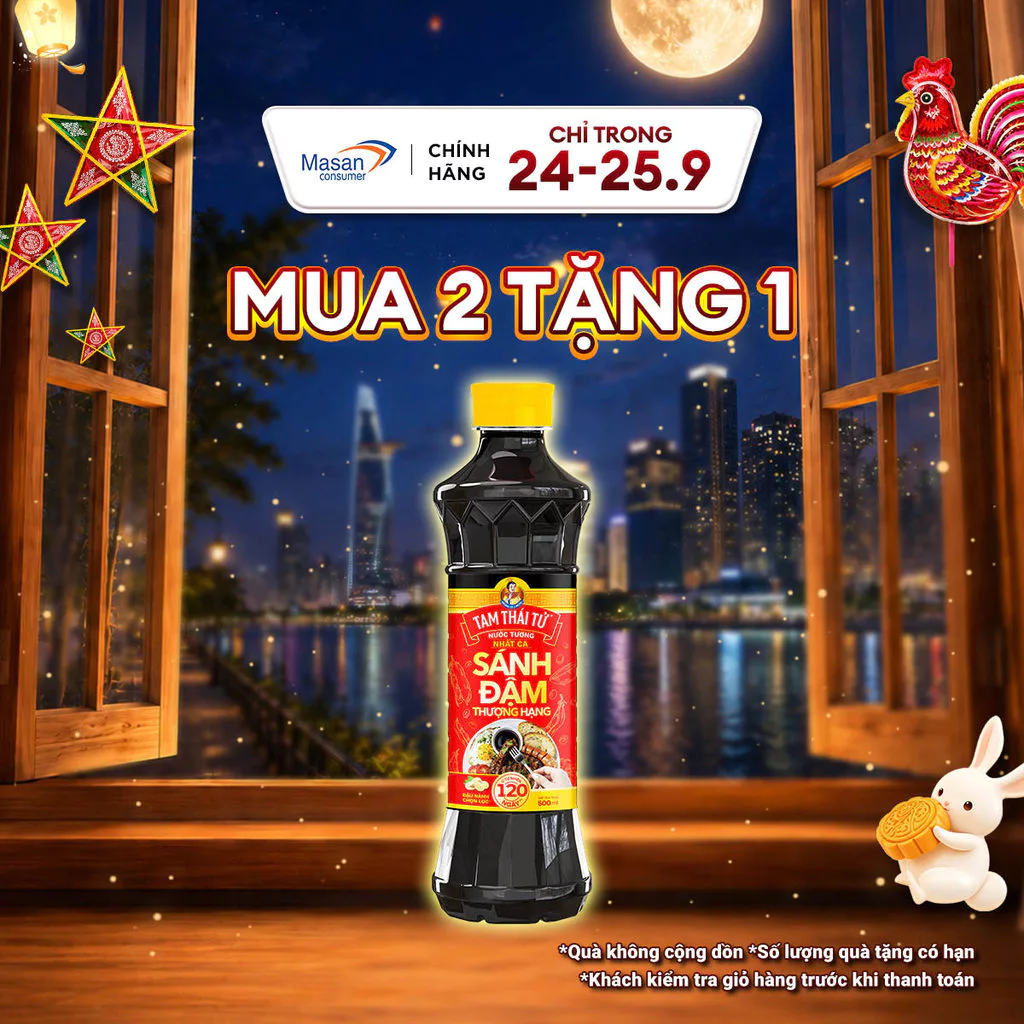 Nước Tương Tam Thái Tử Nhất Ca Sánh Đậm 500Ml