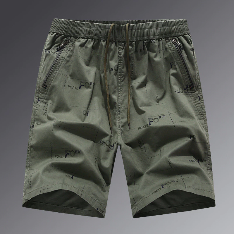 [Cotton Nguyên Chất] Quần Short Người Cao Tuổi Trung Niên Nam Mùa Hè Mỏng Quần Short Bố Mặc Rời Size Lớn Năm Điểm Quần
