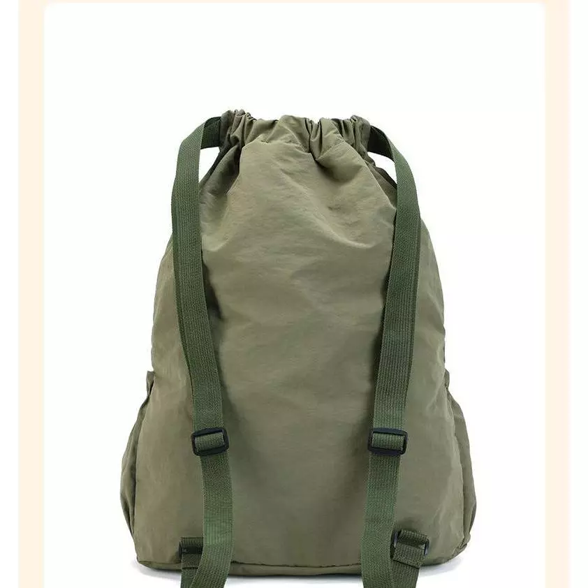 Ba lô Schoolbag Nam Nữ Sinh Viên Thời Trang Ngoài Trời Nhẹ Dung Tích Lớn Chống Thấm Nước Dây Rút Túi Vải Thể Thao Túi Bảo Quản