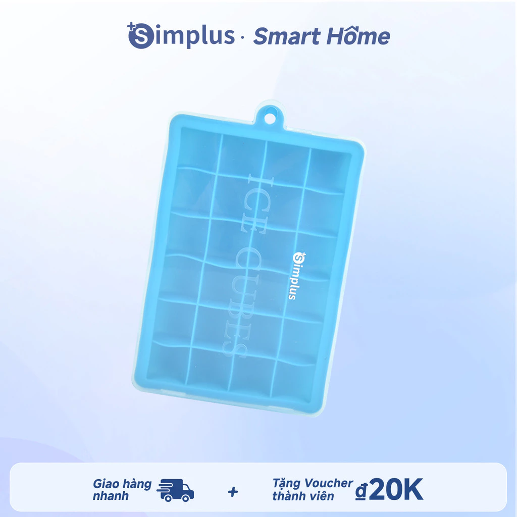 Simplus Khuôn đá silicone màu xanh dương GJBG001