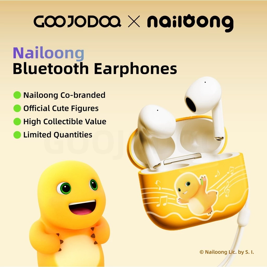 【Goojodoq × Nailoong】tai nghe Bluetooth 5.3 Bộ không dây chống ồn IPX5 chống nước kèm Ghép nhanh