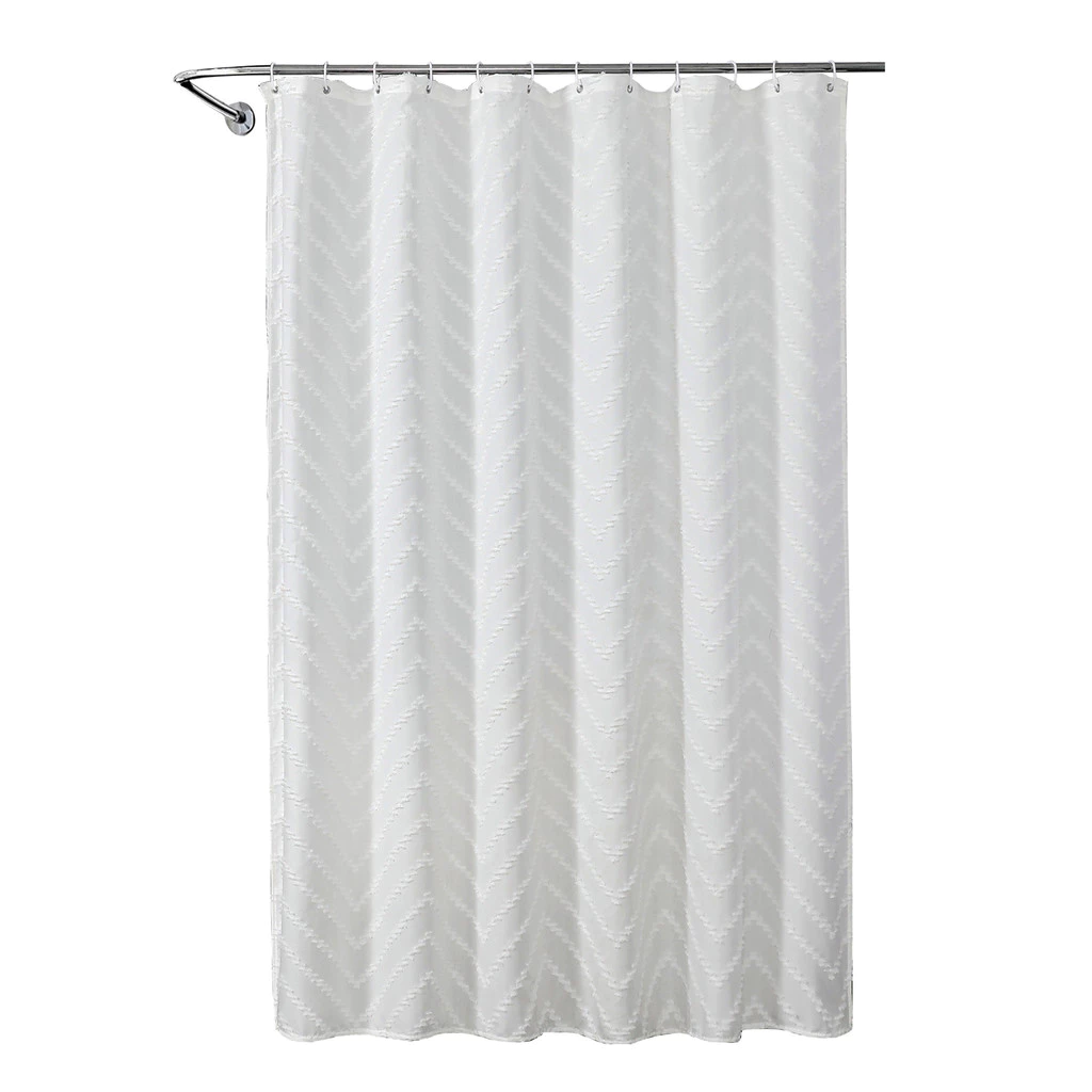 Cắt Hoa Vải Polyester Rèm Tắm Chống Thấm Nước Chống Sương Khách Sạn Phòng Tắm Phòng Ướt Vách Ngăn Rèm
