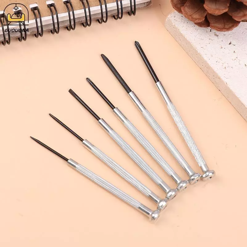 GUOUQNA 6 Cái / bộ Bộ Tua Vít Chính Xác Mini Watchmaker Dụng Cụ Cho Đồng Hồ Trang Sức Kính Sửa Chữa Dụng Cụ
