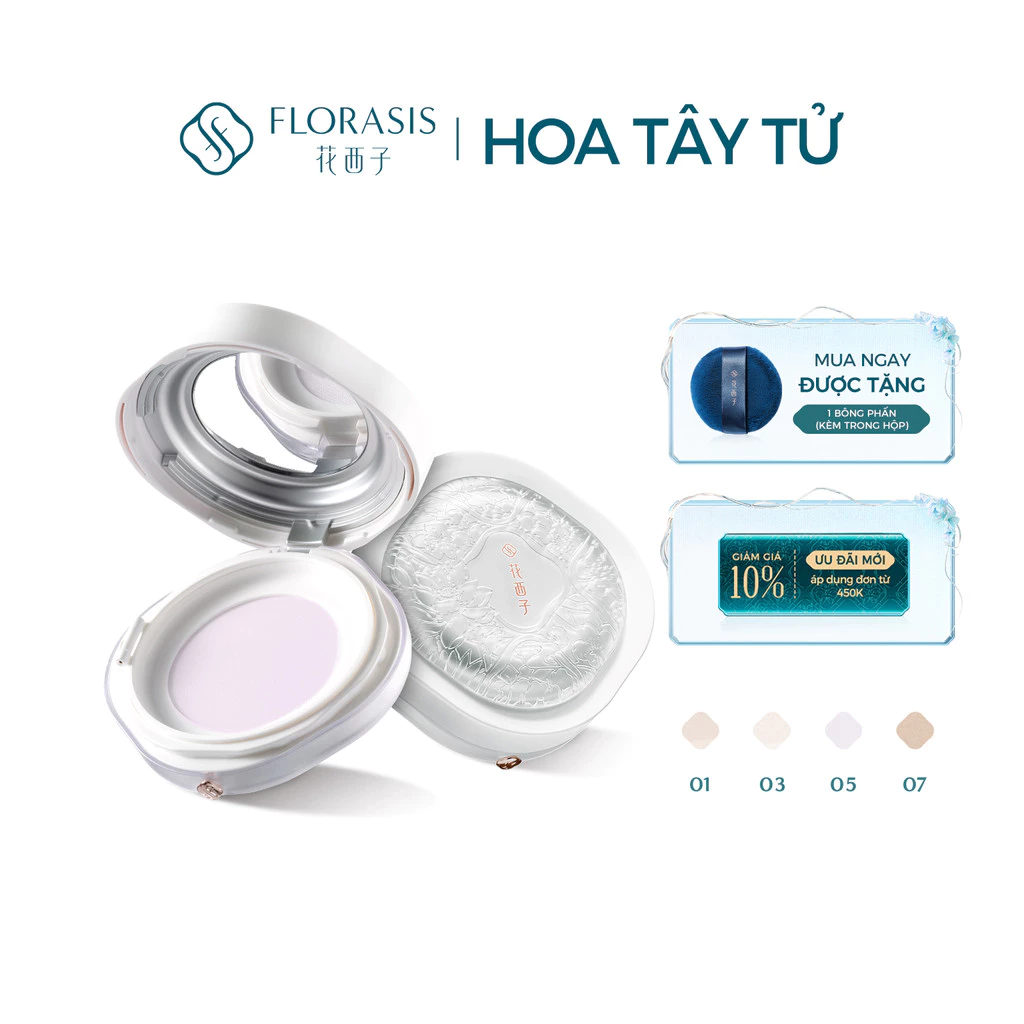 Florasis (Hoa Tây Tử) Phấn Phủ Dạng Bột Flawless Jade Breathable – Kết Cấu Nhẹ, Kiểm Soát Dầu, Làm Dịu Da & Hiệu Ứng Sáng Mịn 8.5g