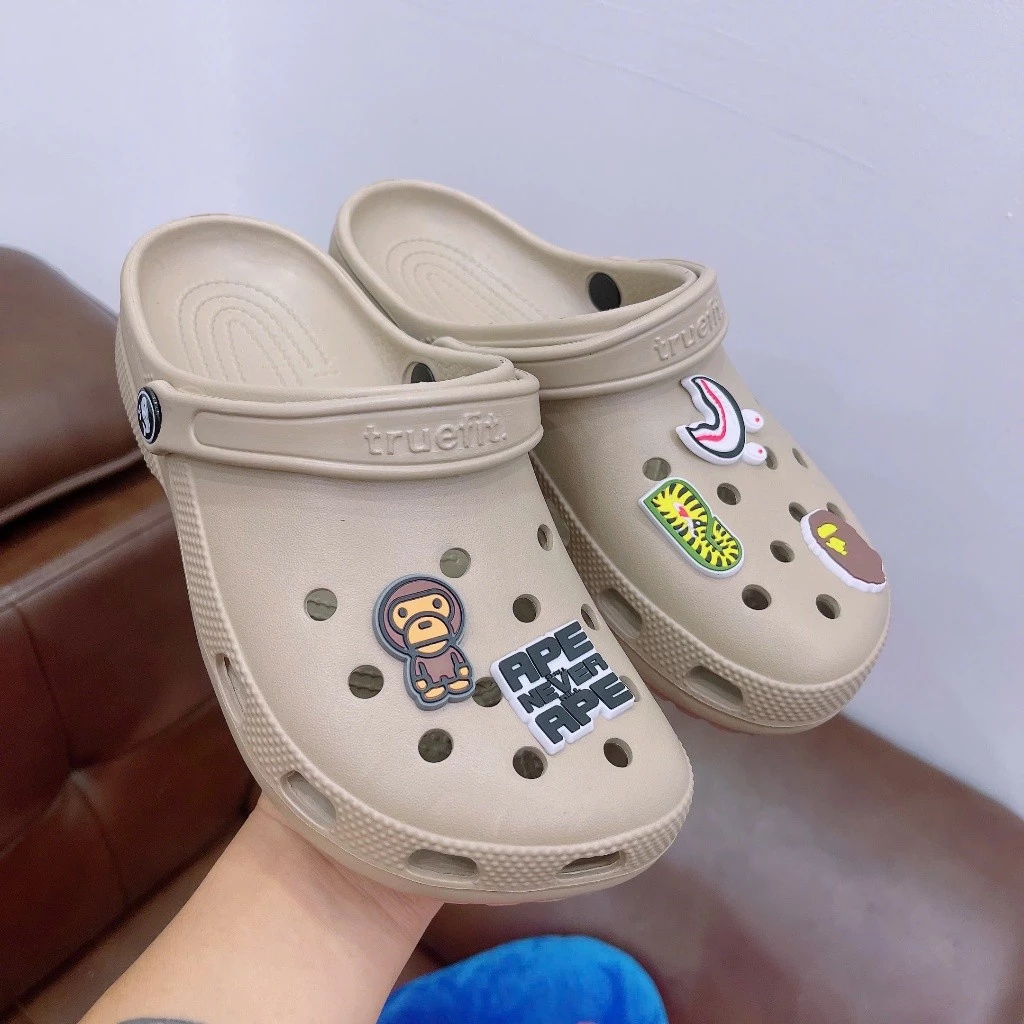 Dép Sục Nam Quai Hậu Êm Chân Chống Trượt, Thiết Kế Thời Trang Gắn Sticker Hot Trend, Size 36-44 - Mã 192