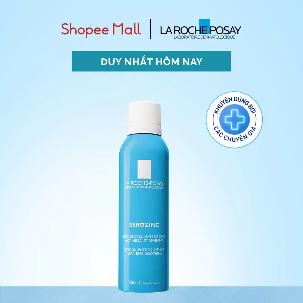 Xịt khoáng giúp làm sạch & làm dịu cho da dầu mụn La Roche Posay Serozinc 150ML