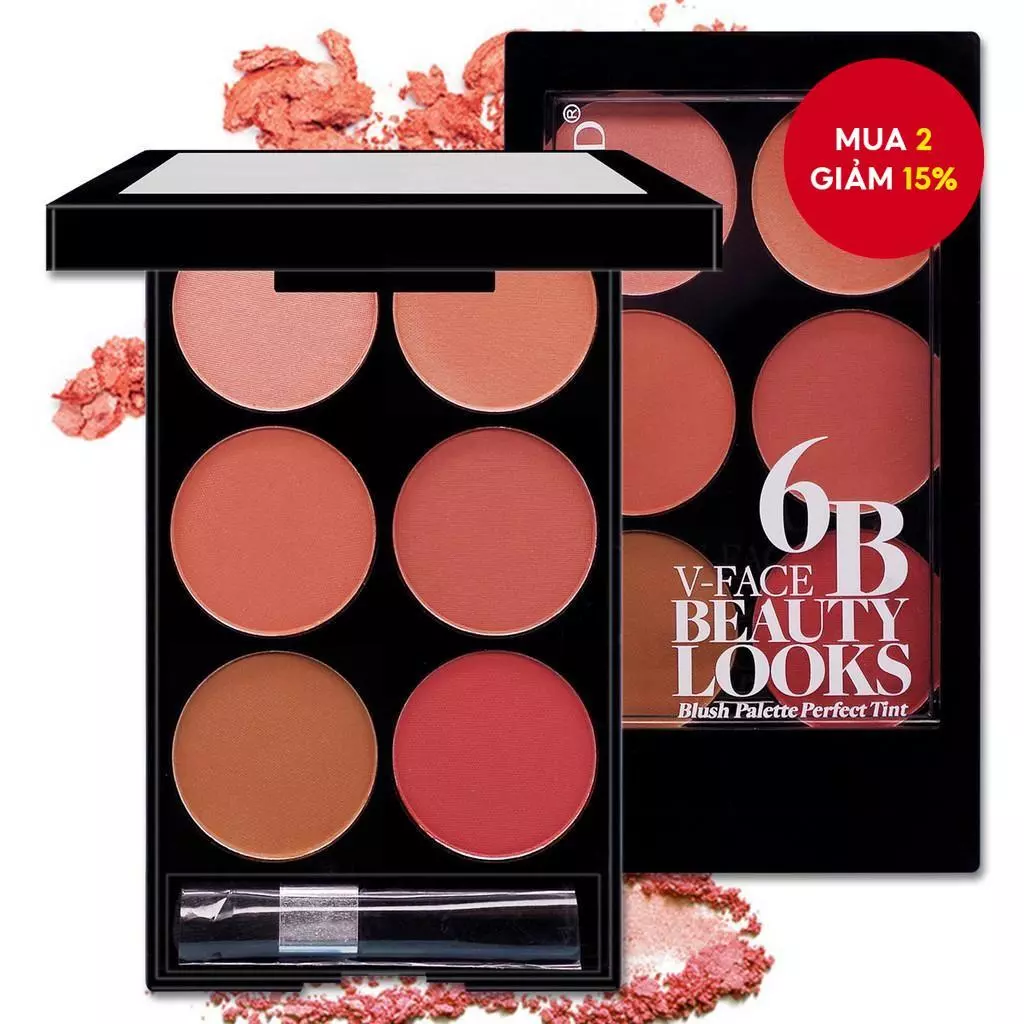 6 - Màu Sắc Dễ Dàng Trang Điểm Matte Cheek Tấm Đỏ Tự Nhiên Ba Chiều Màu Rendering Chống Thấm Nước