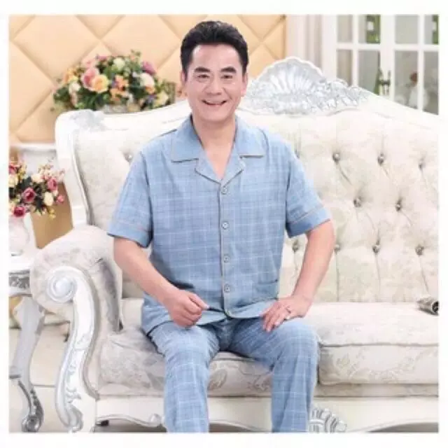 Pijama Cộc Tay Nam Trung Niên Kate - Bộ Đồ Mặc Nhà Mềm Mát Thoải Mái Dễ Chịu B21711