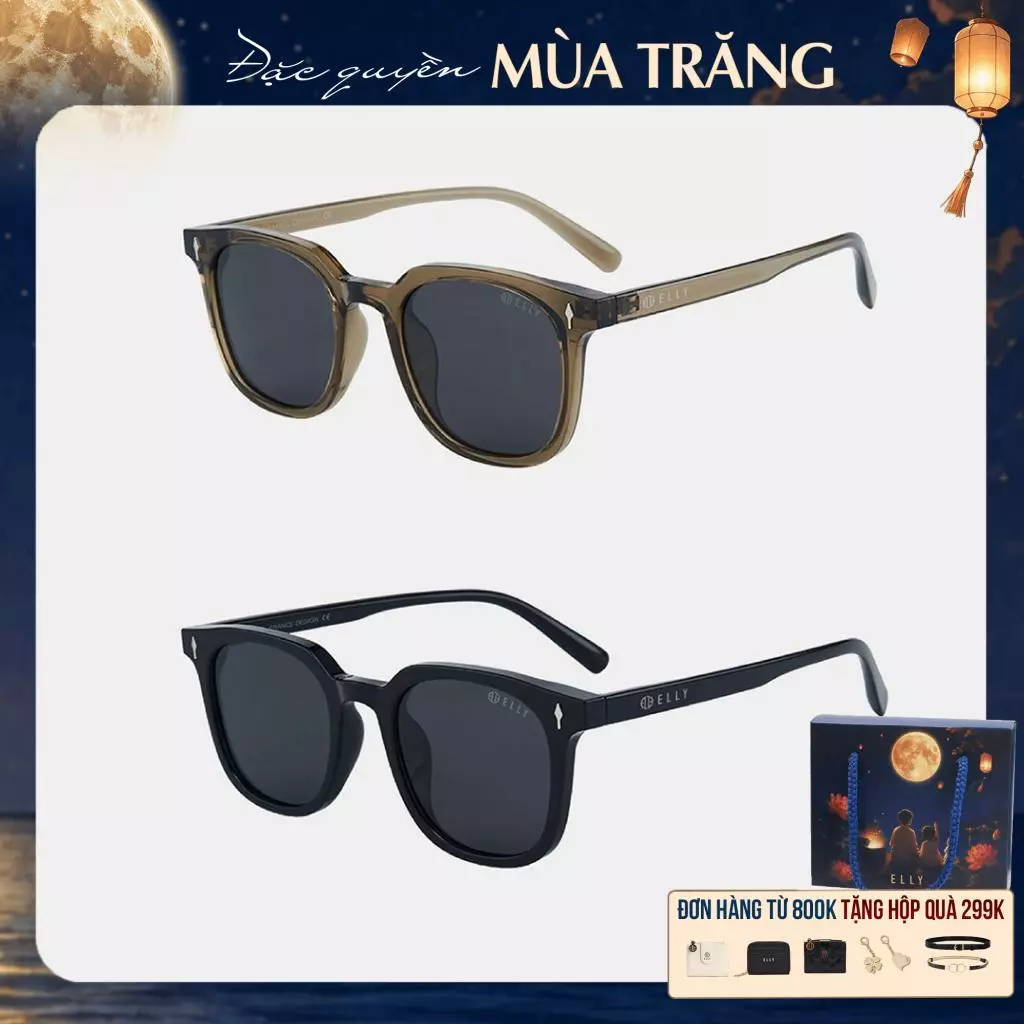 Kính mắt nữ ELLY EK149 gọng TR90 tròng phân cực TAC chống tia UV400 chống chói tăng độ rõ nét thời trang cao cấp