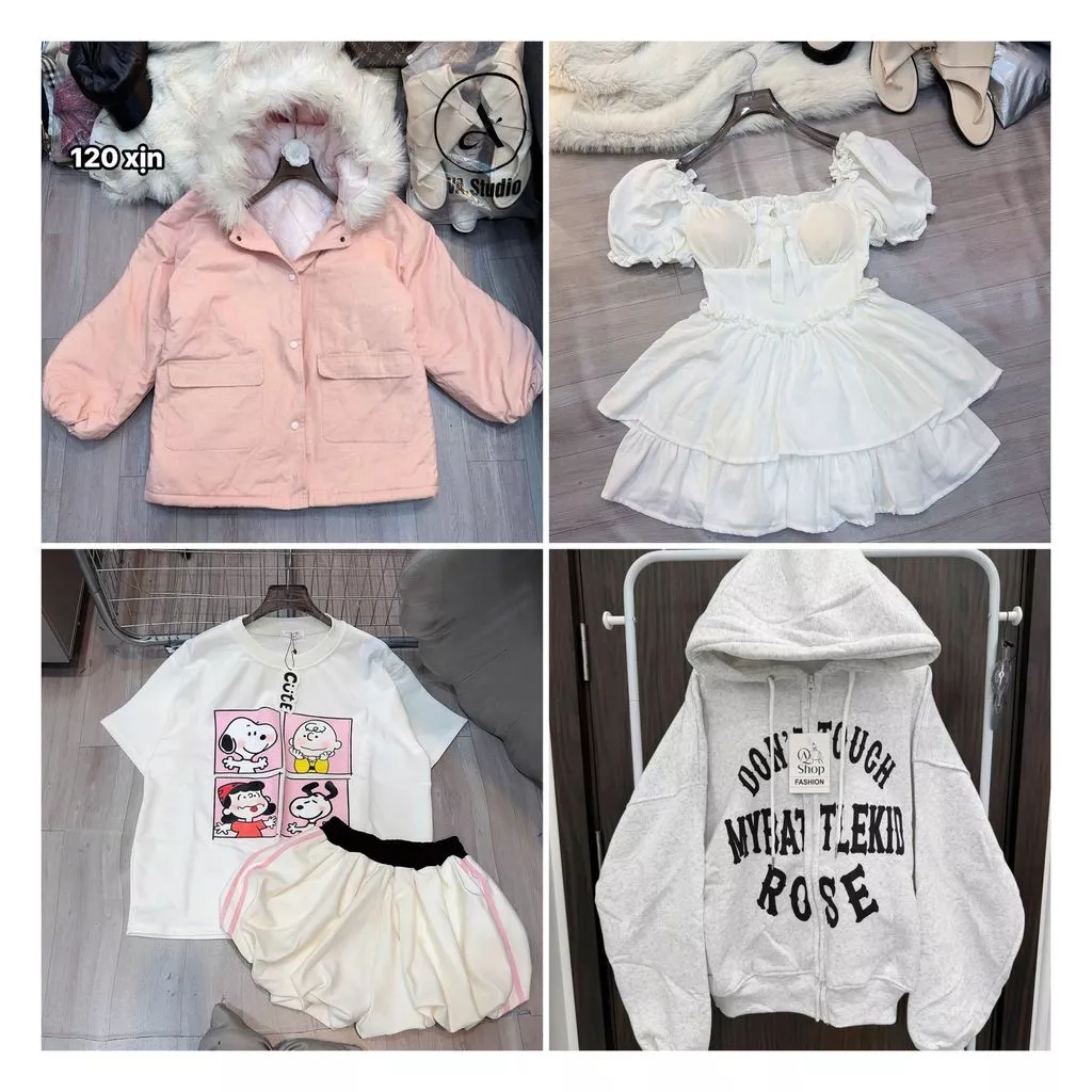 [ XẢ HÀNG ] Áo hoodie , nỉ cotton lót bông, tay dài 2 lớp, tay bồng siêu hot hình gấu bong-thoitrangre31588