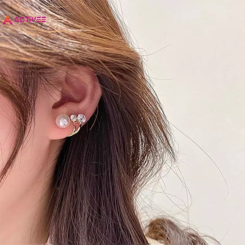 < Activee > 1 Đôi Bông Tai Nữ Kim Ngọc Trai Bông Tai Trang Sức Nữ Đôi Mục Đích Bông Tai Sinh Nhật Bé Gái Quà Tặng Năm Mới Đẹp