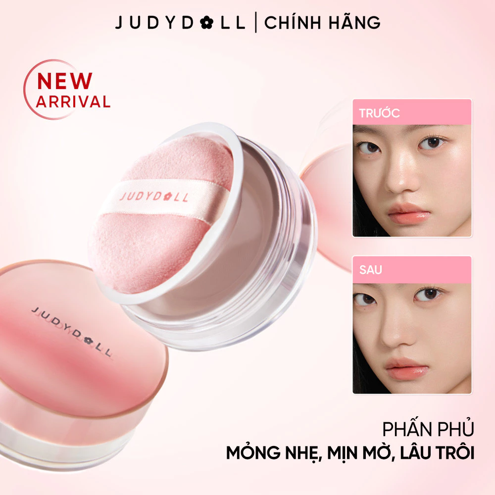 [MỚI] Phấn Phủ JUDYDOLL Matte Finishing Powder Mỏng nhẹ Kiềm dầu 12H Lâu trôi 8g