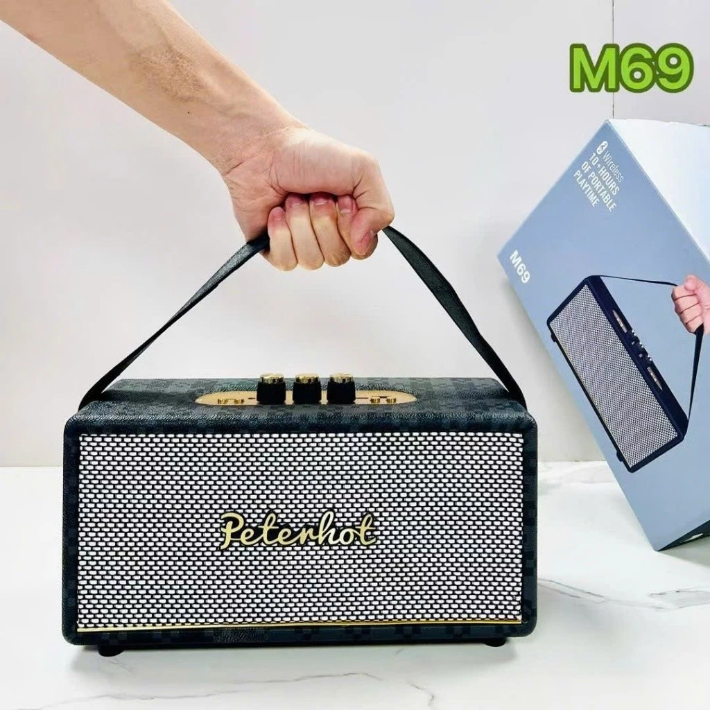 Loa Bluetooth  M69 Âm Thanh HD Bass Căng Bảo Hành Chính Hãng 3 Tháng