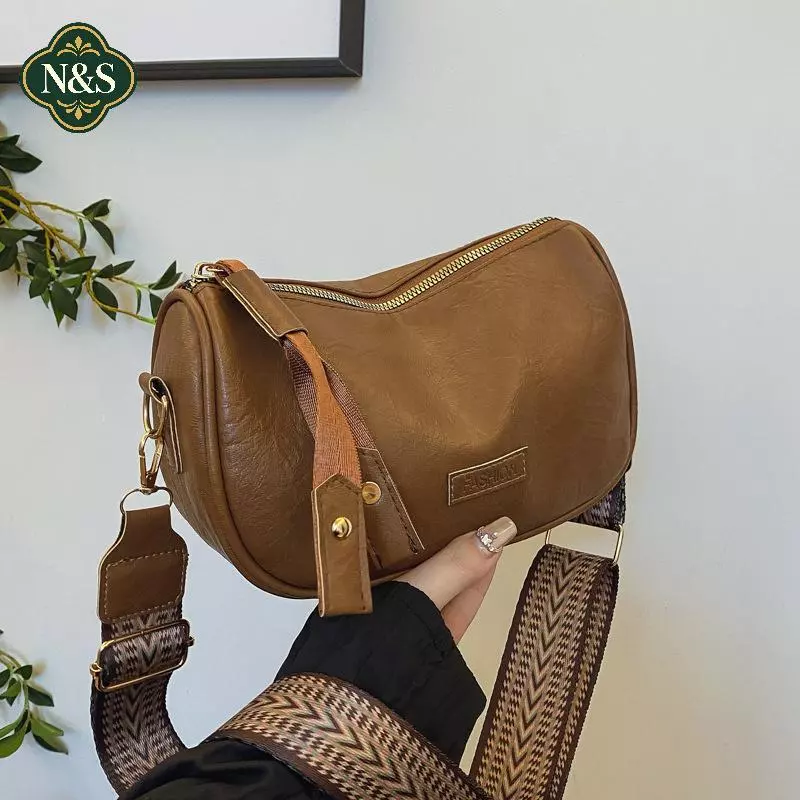 NS Vintage Nhỏ Messenger Túi Nữ Đơn Giản Da Pu Nữ Gối Đeo Vai Thời Trang Nữ Ví Túi Xách Túi Đeo Ngang NS