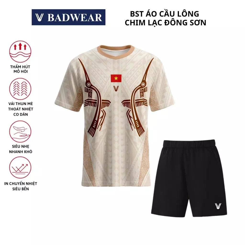 Áo Cầu Lông, Quần Cầu Lông Nam Nữ Chuyên Nghiệp Dùng Trong Tập Luyện Và Thi Đấu Cầu Lông A1011 - V Badwear