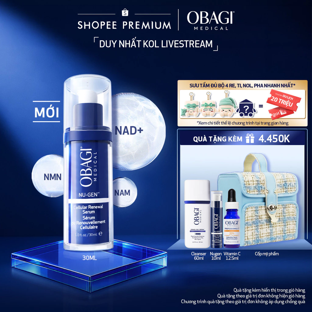 [Hannah x Obagi] Serum Kích Hoạt Năng Lượng Tế Bào Nugen Cellular Renewal 30ml