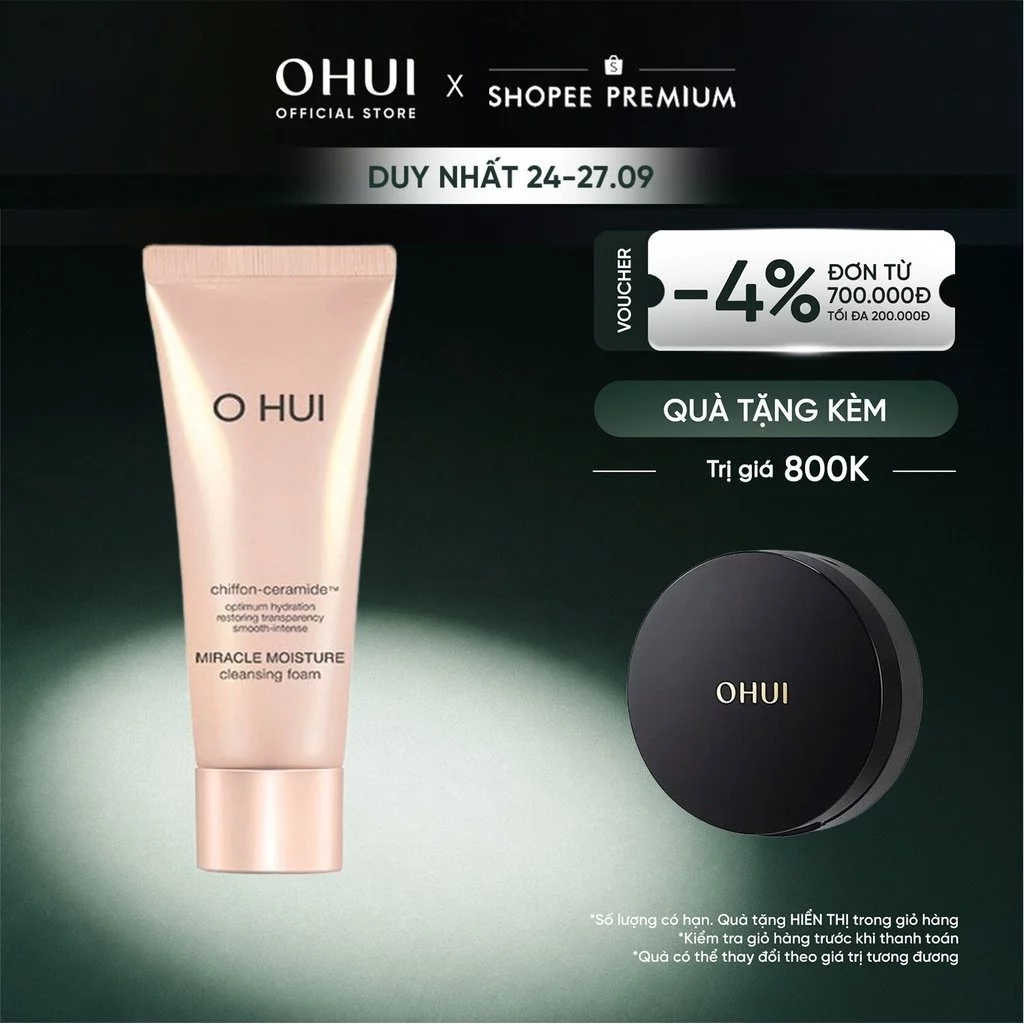 [OHUI Official] Sữa rửa mặt dưỡng ẩm OHUI Miracle Moisture Cleansing Foam 40ml