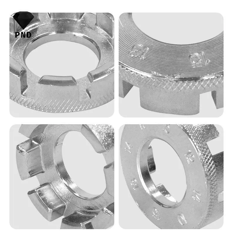 PND Xe Đạp Nói Cờ Lê 8 Cổng Chrome Molypden Dây Thép Điều Chỉnh Dụng Cụ Xe Đạp Phụ Kiện raoog