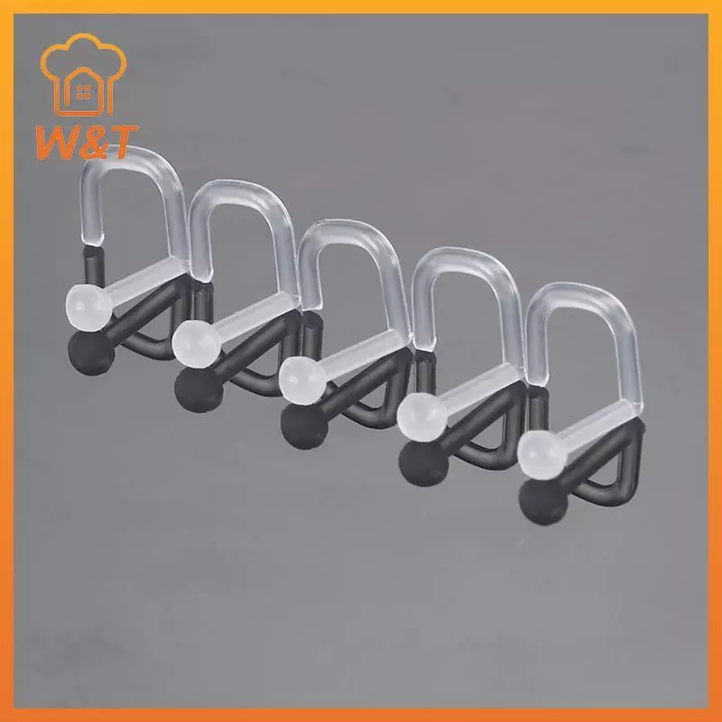 [W & T] Acrylic Trong Suốt Lưỡi Barbell Rốn Nhẫn Lông Mày Mũi Cơ Thể Trang Sức Mới