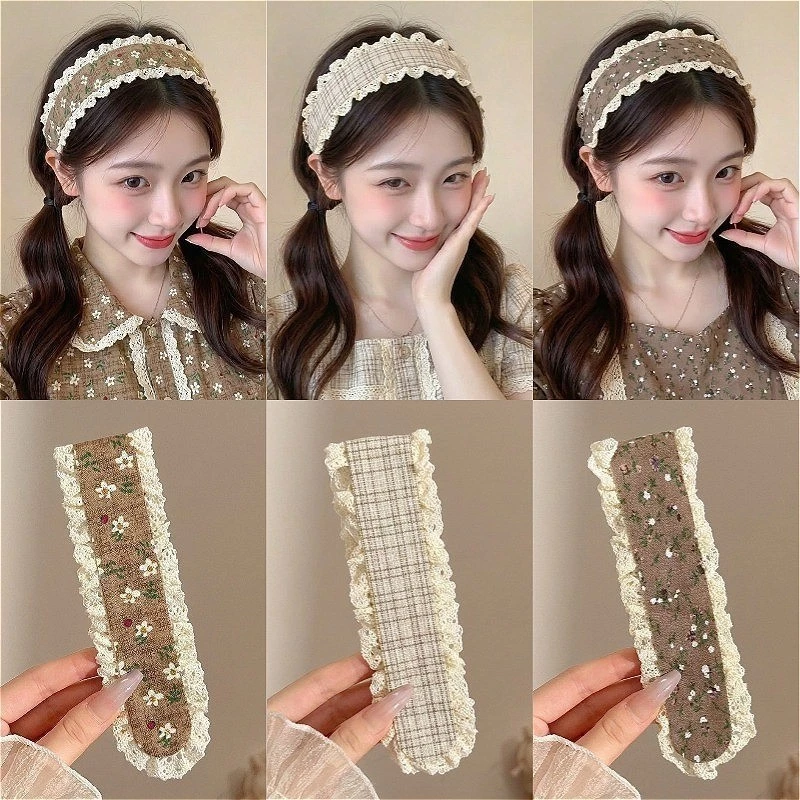 Hàn Quốc Velcro Băng Đô Miếng Dán Tóc Velcro Magic Dán Hoa Dễ Thương Thời Trang Hàn Quốc - Phụ Kiện Tóc