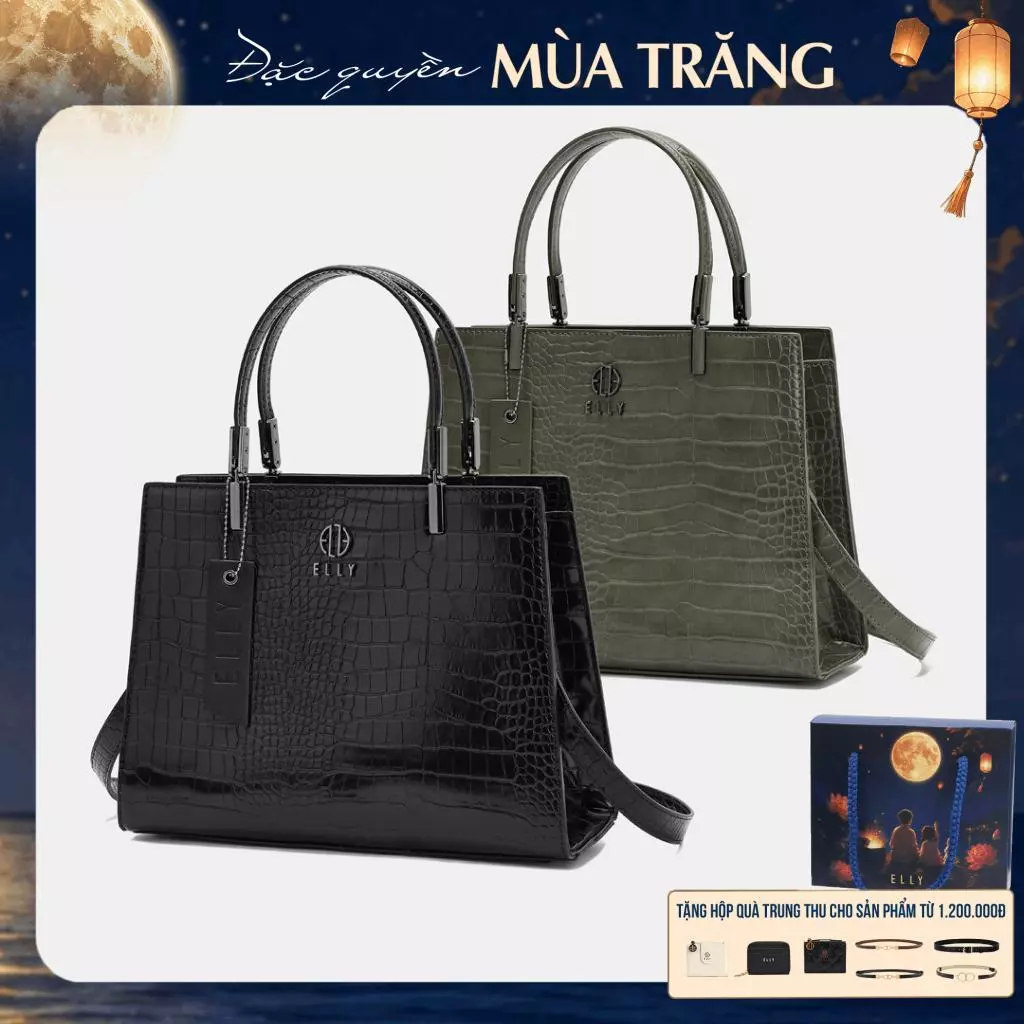 [TẶNG QUÀ TRUNG THU 599K] Túi xách nữ ELLY EL385 túi đeo chéo đeo vai xách tay thời trang cao cấp thanh lịch