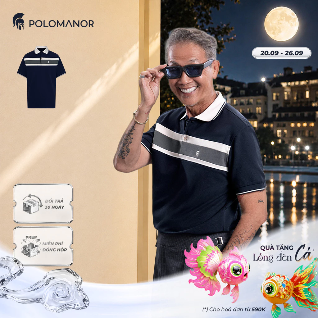 [DEAL LỄ TRUNG THU] Áo polo nam cao cấp MAVEN, BST Summer Manor, chất liệu mới CVC Diamond, sang trọng - POLOMANOR