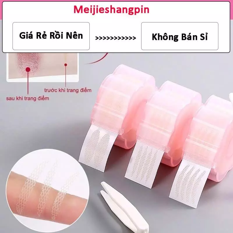 Bộ Miếng Dán Kích Mí Lưới Tự Nhiên Vô Hình Không Để Lại Dấu Vết Lâu Trôi（Bình Xịt Nước+dụng cụ hỗ trợ)
